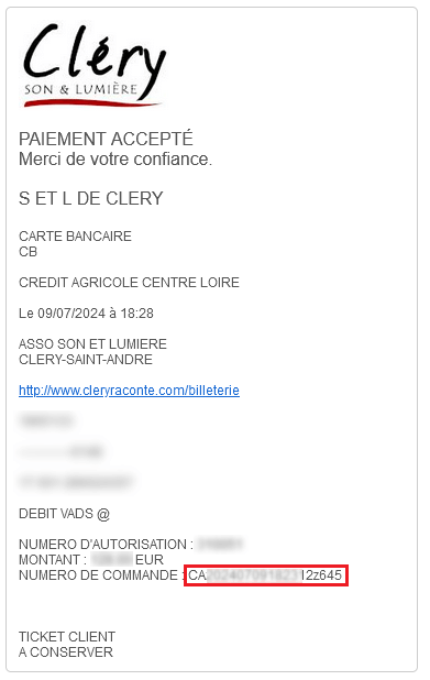 Exemple de ticket